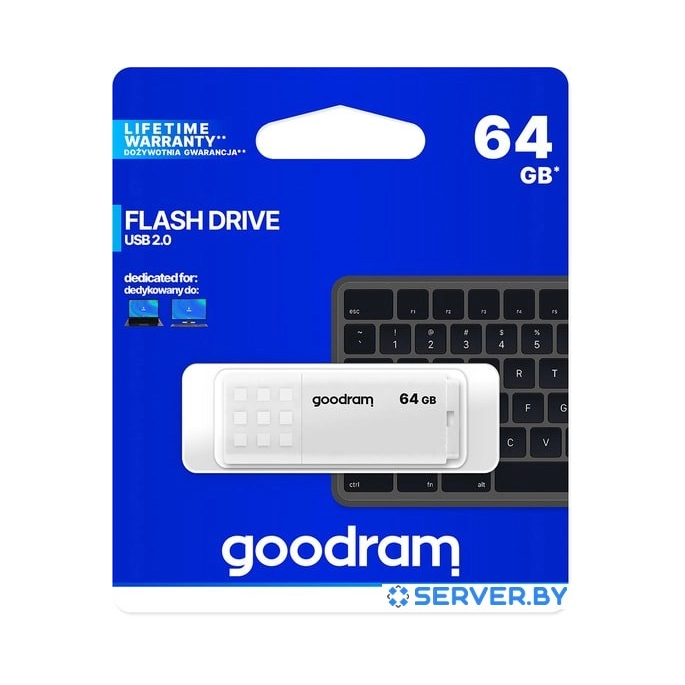 USB Flash GOODRAM UME2 64GB (белый). Фото 5
