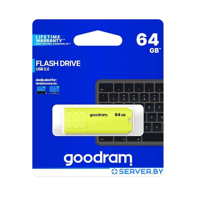USB Flash GOODRAM UME2 64GB (желтый). Фото 5