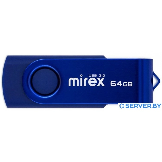 USB Flash Mirex Color Blade Swivel 3.0 64GB 13600-FM3BSL64. Фото2