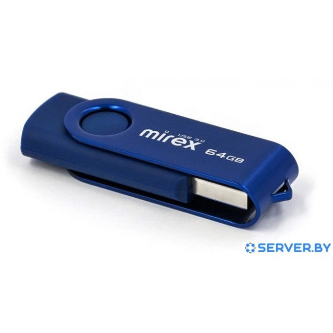 USB Flash Mirex Color Blade Swivel 3.0 64GB 13600-FM3BSL64. Фото3