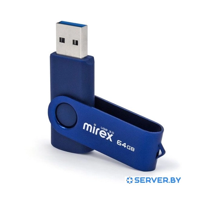 USB Flash Mirex Color Blade Swivel 3.0 64GB 13600-FM3BSL64. Фото4