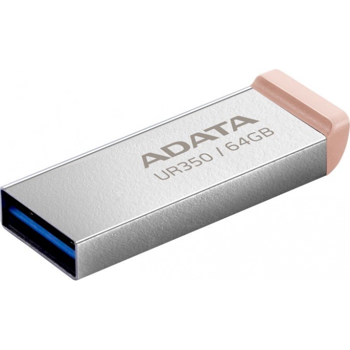 USB Flash ADATA UR350 64GB UR350-64G-RSR/BG (серебристый/коричневый). Фото 4