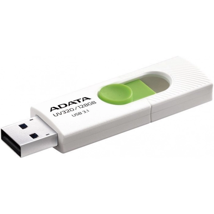 USB Flash A-Data UV320 128GB (белый/зеленый). Фото2