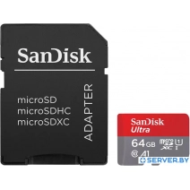 Карта памяти SanDisk Ultra microSDXC SDSQUAC-256G-GN6MA 256GB (с адаптером)