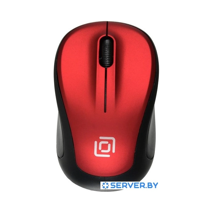 Мышь Oklick 665MW (черный/красный). Фото 1