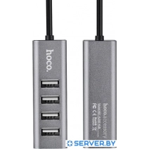USB-хаб Hoco HB1 (серый)