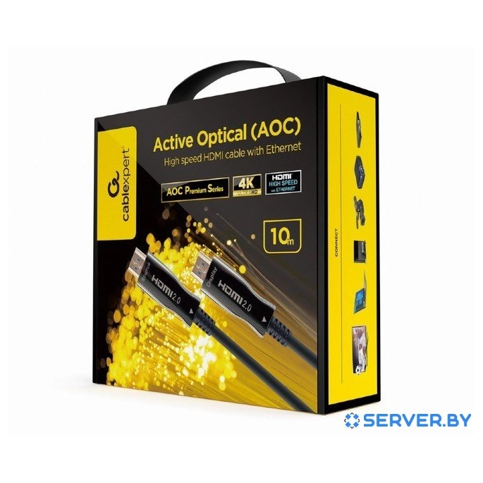 Кабель Cablexpert CCBP-HDMI-AOC-10M-02 HDMI -HDMI (10 м, черный). Фото2