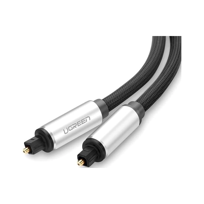 Кабель Ugreen AV108 10540 Toslink (2 м, черный). Фото 1
