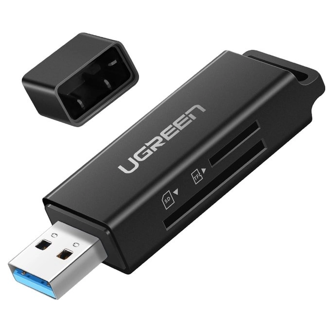 Картридер Baseus Lite Series USB-A & Type-C - SD/TF Card Reader Grey (WKQX060113)