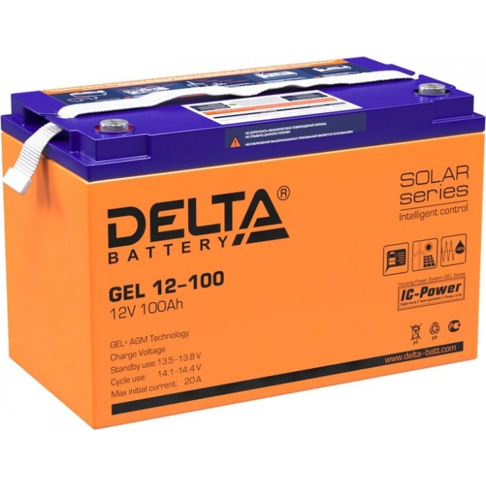 Аккумулятор для ИБП Delta GEL 12-100 (12В/100 А·ч). Фото 1