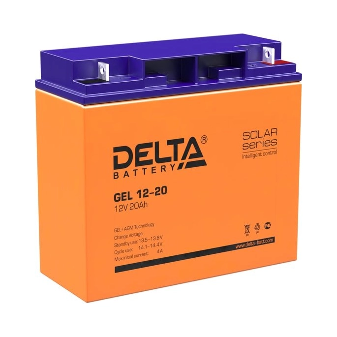 Аккумулятор для ИБП Delta GEL 12-20 (12В/20 А·ч). Фото1