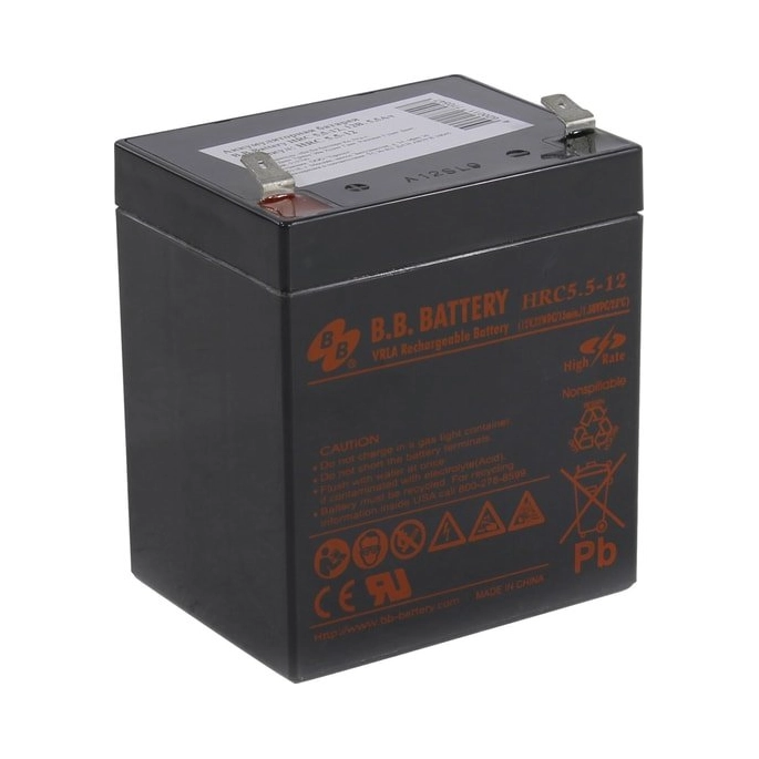 Аккумулятор для ИБП B.B. Battery HRC5.5-12 (12В/5.5 А·ч). Фото1