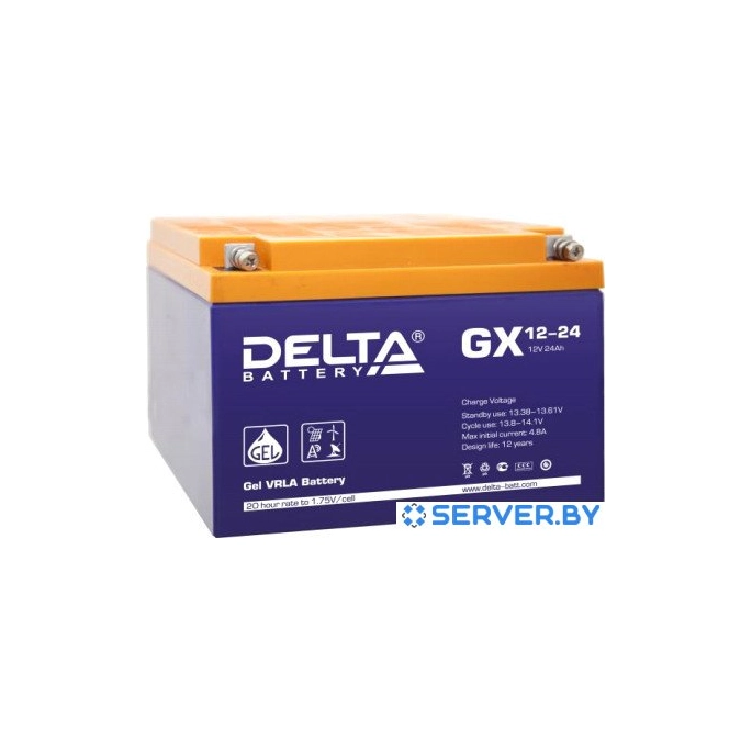 Аккумулятор для ИБП Delta GX 12-24 (12В/24 А·ч). Фото 1
