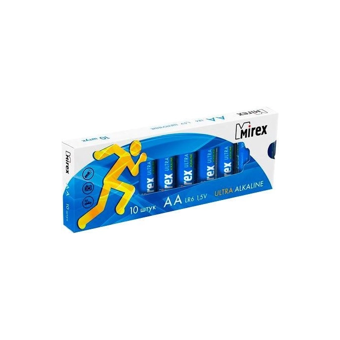 Батарейки Mirex Ultra Alkaline AA 10 шт LR6-M10. Фото 1