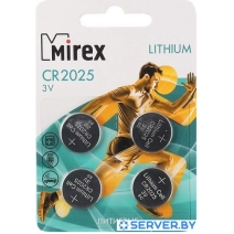 Батарейка Mirex CR2025 4 шт 23702-CR2025-E4