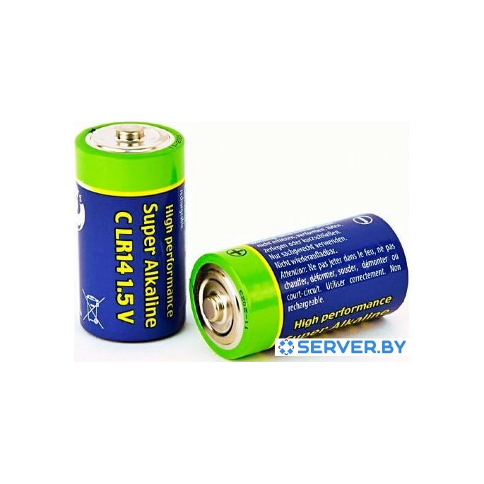 Батарейки EnerGenie Super Alkaline C 2 шт. EG-BA-LR14-01. Фото2