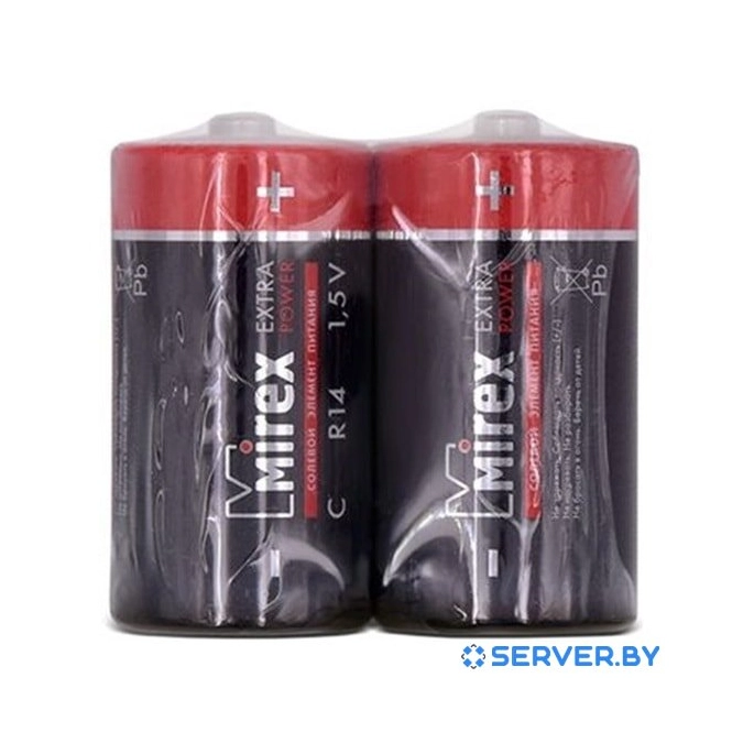 Батарейки Mirex Extra Power C 2 шт 23702-ER14-S2. Фото 1