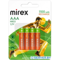Аккумулятор Mirex AAA 1100mAh 4 шт HR03-11-E4