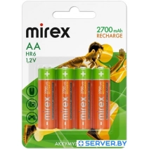 Аккумулятор Mirex AA 2700mAh 4 шт HR6-27-E4
