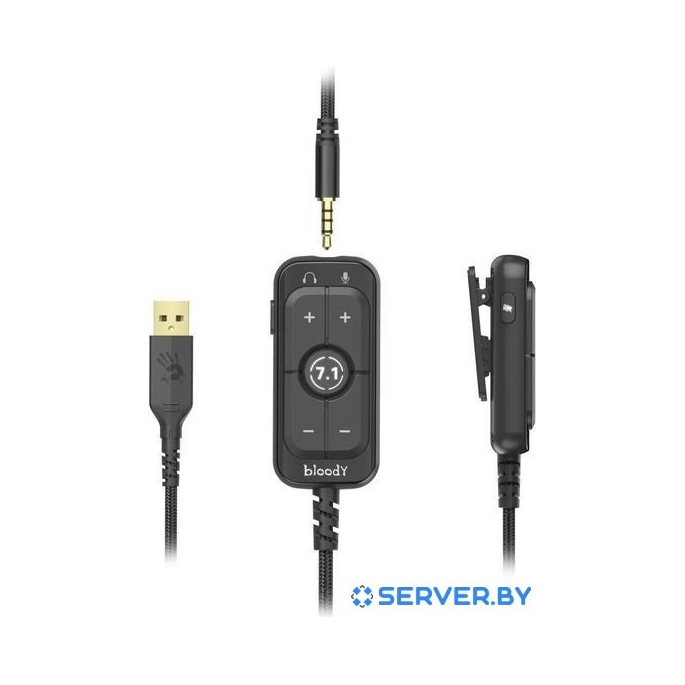 Наушники A4Tech Bloody M590i (черный/желтый). Фото 3