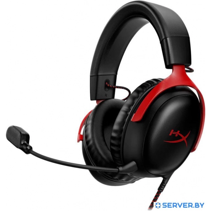 Наушники HyperX Cloud III (черный/красный). Фото 1