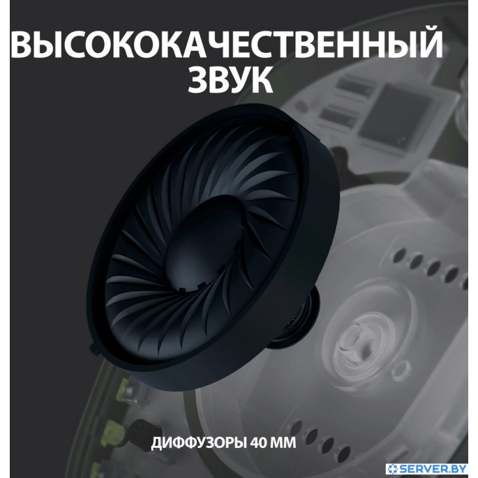 Наушники Logitech G435 Lightspeed (черный/неоновый желтый). Фото 4