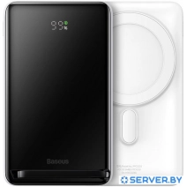 Внешний аккумулятор Baseus Magnetic Bracket Wireless Power Bank 20W 10000mAh (белый)