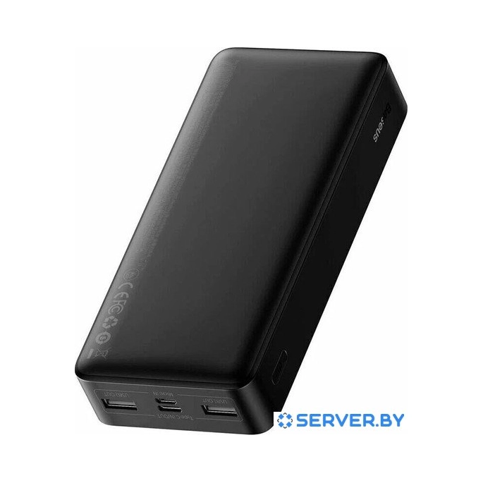 Внешний аккумулятор Baseus Bipow Digital Display 20000mAh (черный). Фото2