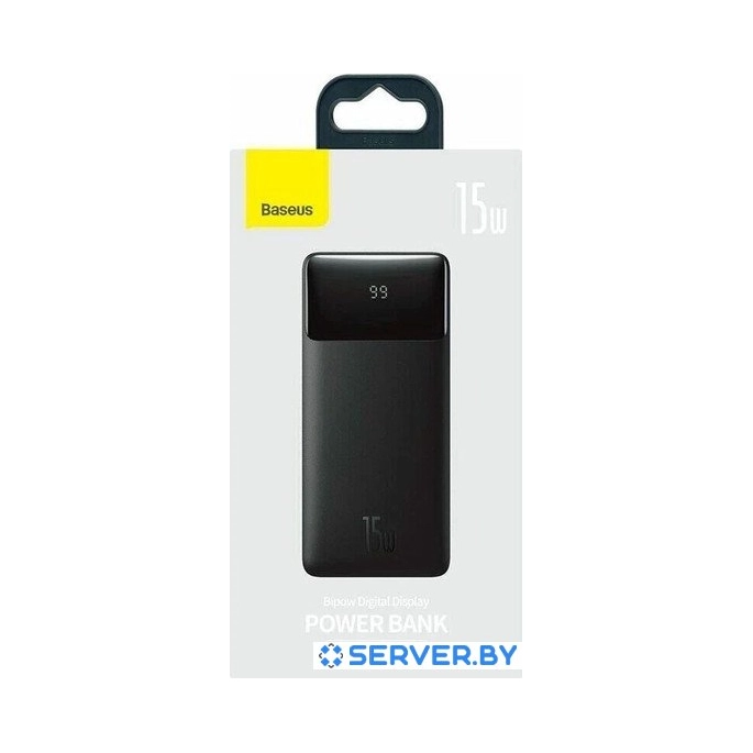 Внешний аккумулятор Baseus Bipow Digital Display 20000mAh (черный). Фото4