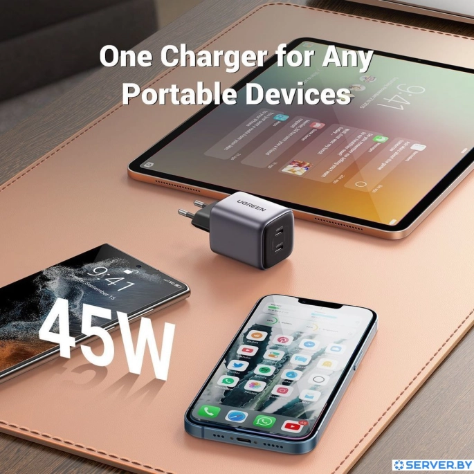 Сетевое зарядное Ugreen CD294 90573. Фото 2