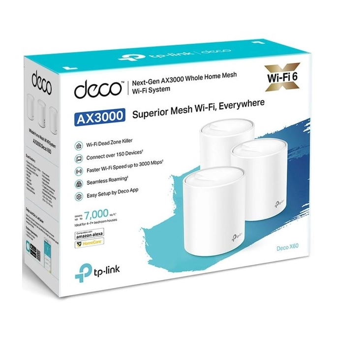 Wi-Fi система TP-Link Deco X60 V2 (3 шт.). Фото2
