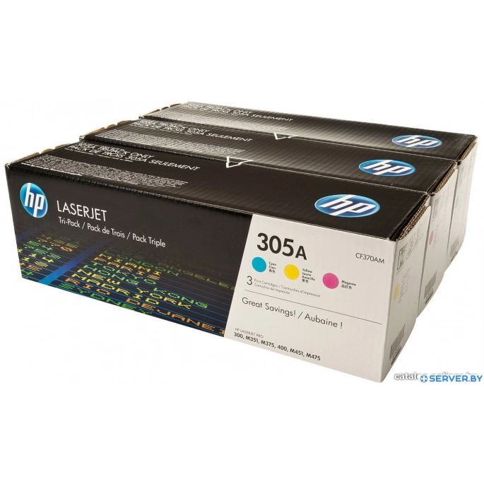 Картридж HP 305A 3-pack (CF370AM). Фото5