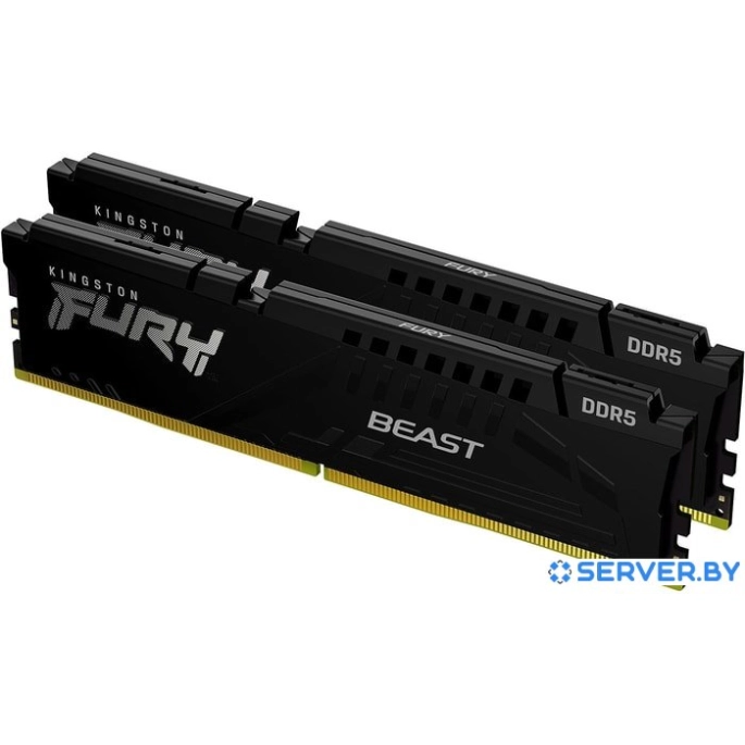 Оперативная память Kingston FURY Beast 2x32ГБ DDR5 6000МГц KF560C36BBEK2-64. Фото 1