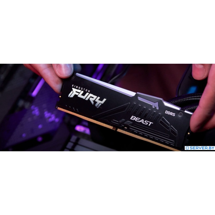 Оперативная память Kingston FURY Beast RGB 8ГБ DDR5 5600 МГц KF556C40BBA-8. Фото5