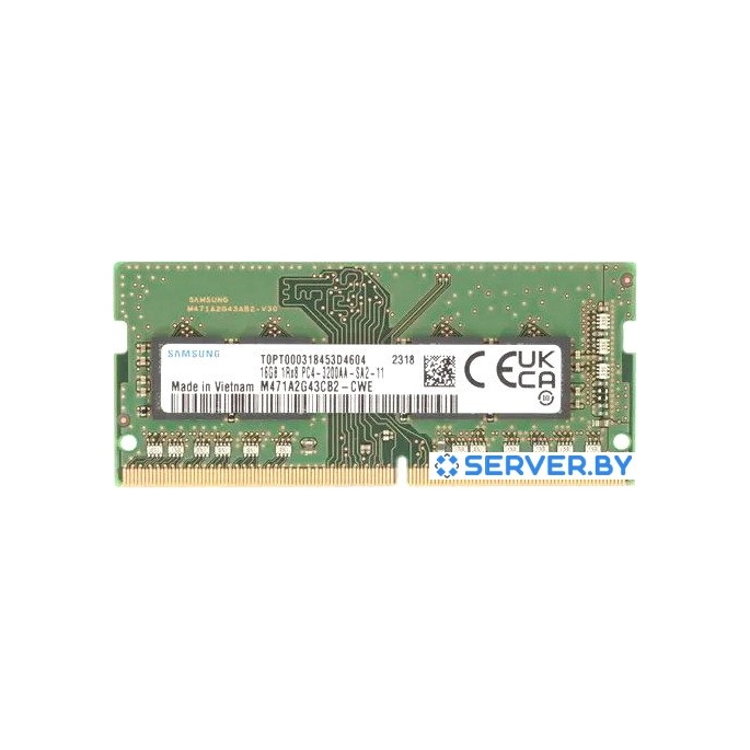 Оперативная память Samsung 16ГБ DDR4 SODIMM 3200 МГц M471A2G43CB2-CWE. Фото1