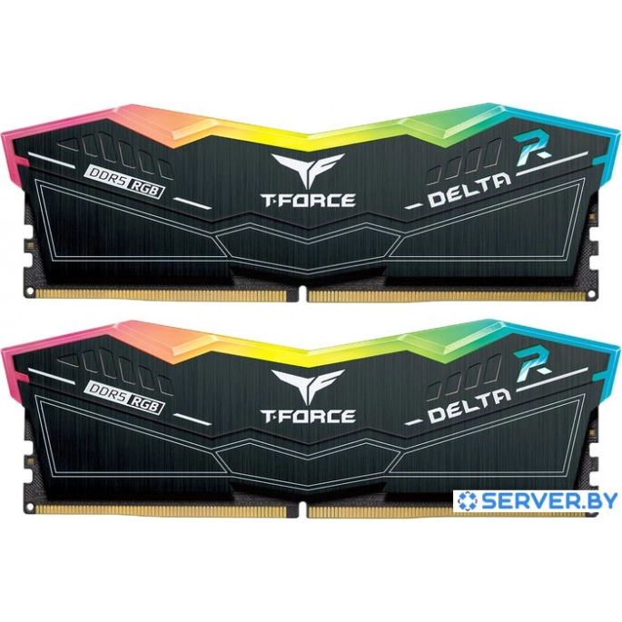 Оперативная память Team T-Force Delta RGB 2x32ГБ DDR5 6000 МГц FF3D564G6000HC38ADC01. Фото 1