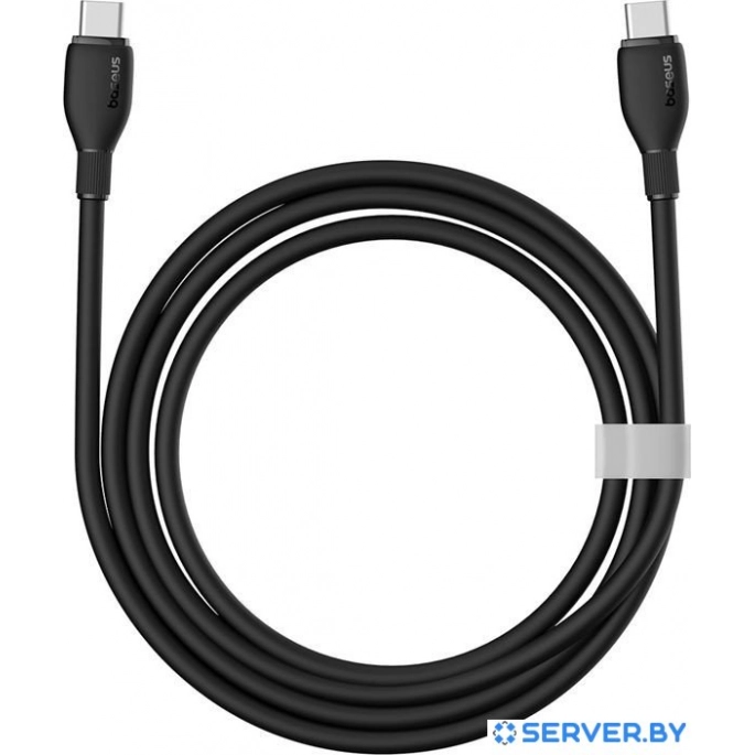 Кабель Baseus Pudding Series Fast Charging Cable 100W USB Type-C - USB Type-C (1.2 м, черный). Фото5