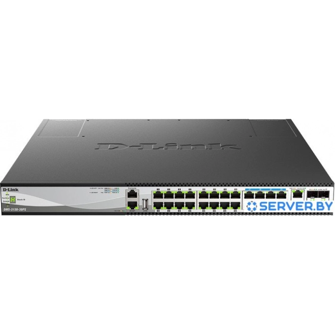 Управляемый коммутатор 3-го уровня D-Link DMS-3130-30PS/A1A. Фото1