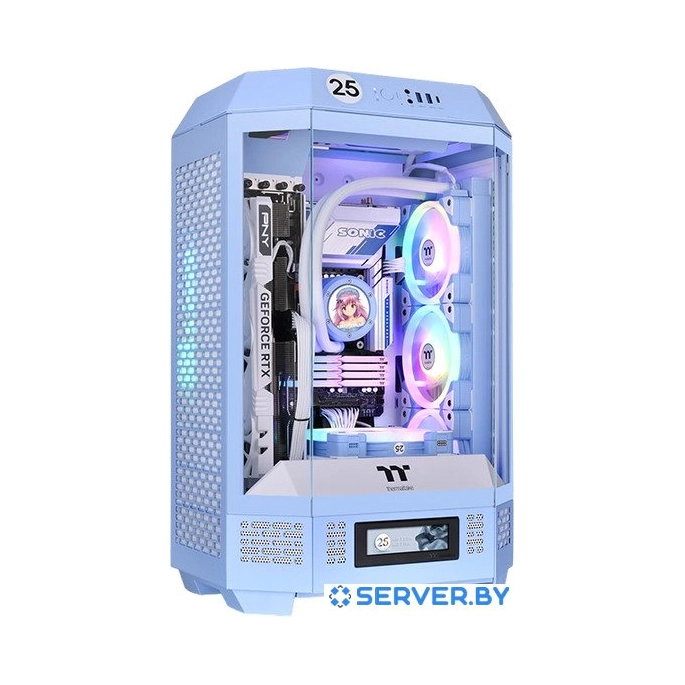 Корпус Thermaltake The Tower 300 Hydrangea Blue CA-1Y4-00SFWN-00. Фото 1