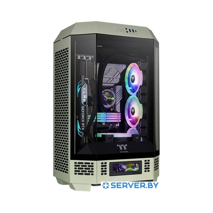 Корпус Thermaltake The Tower 300 Matcha Green CA-1Y4-00SEWN-00. Фото1