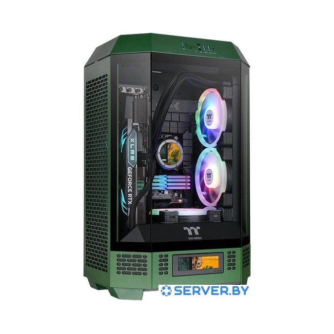 Корпус Thermaltake The Tower 300 Racing Green CA-1Y4-00SCWN-00. Фото 1