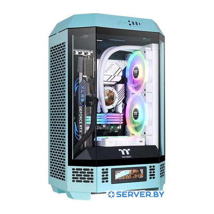 Корпус Thermaltake The Tower 300 Turquoise CA-1Y4-00SBWN-00. Фото 1