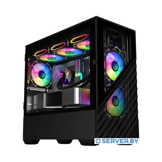 Корпус 1stPlayer DK D7 D7-BK-3F1. Фото 1