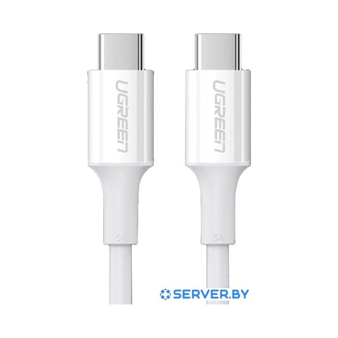 Кабель Ugreen US300 60551 USB Type-C - USB Type-C (1 м, белый). Фото 1