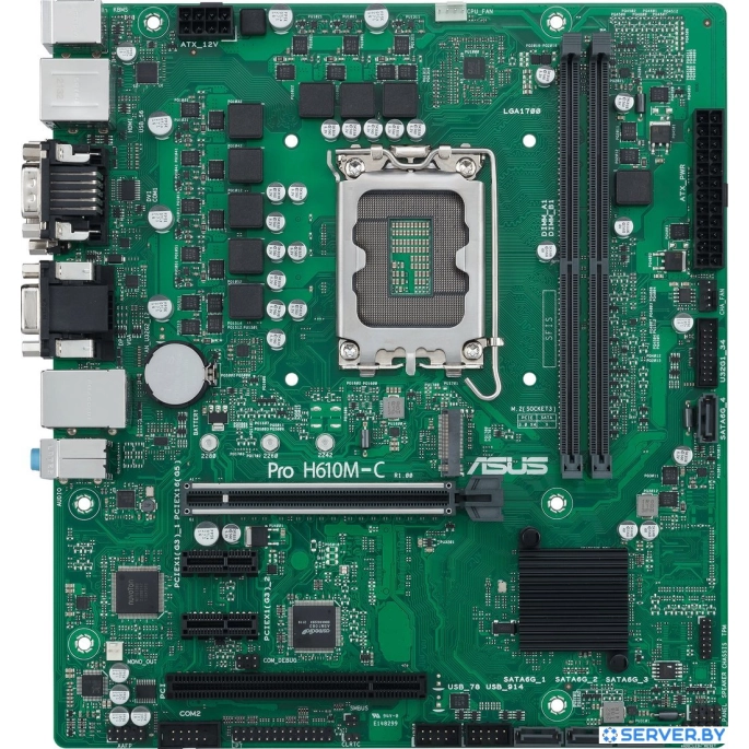 Материнская плата ASUS Pro H610M-C-CSM. Фото1