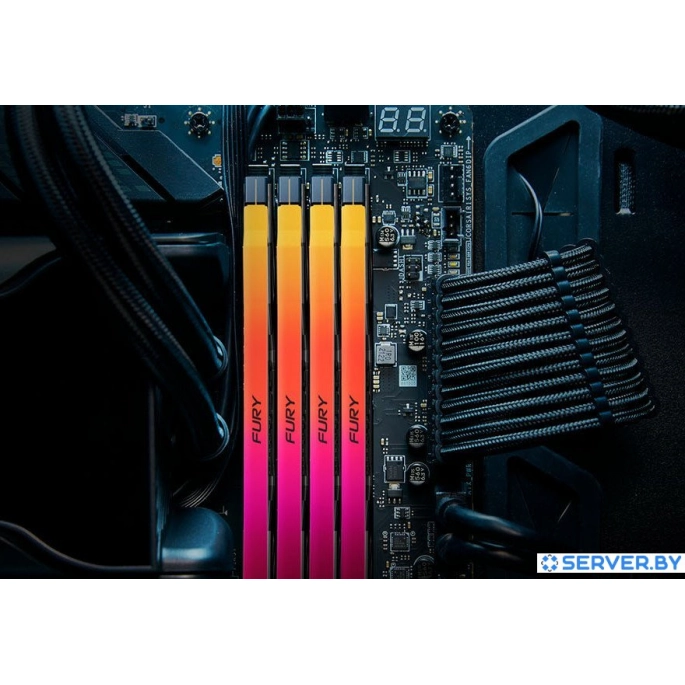 Оперативная память Kingston FURY Renegade RGB 16ГБ DDR5 6400МГц KF564C32RSA-16. Фото 3
