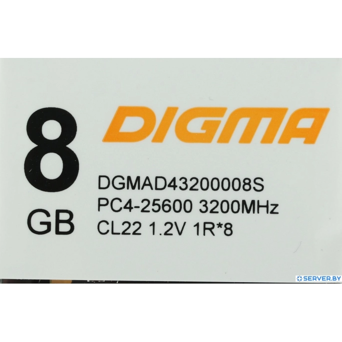 Оперативная память Digma 8ГБ DDR4 3200 МГц DGMAD43200008S. Фото4