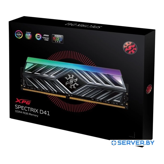 Оперативная память A-Data XPG Spectrix D41 RGB 2x8GB DDR4 PC4-28800 AX4U36008G18I-DT41. Фото 5