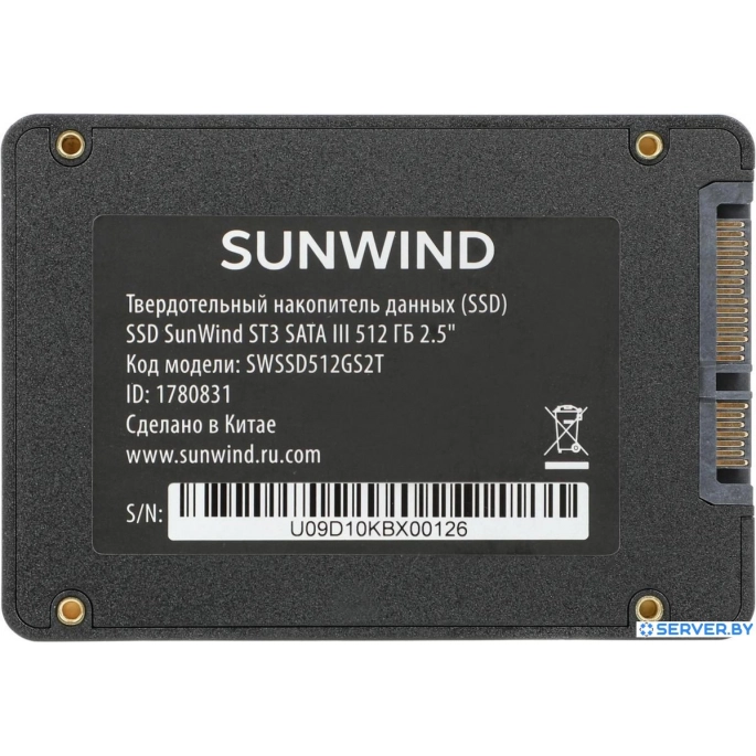 SSD SunWind ST3 SWSSD512GS2T 512GB. Фото 2