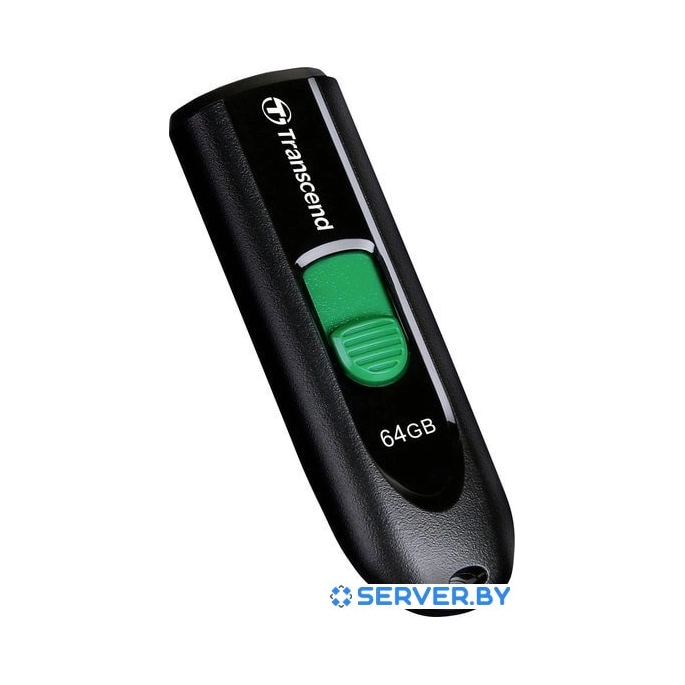 USB Flash Transcend JetFlash 790C 64GB (черный/зеленый). Фото3